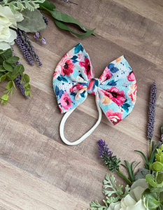 Shabby Chic Floral {bow} - Calli Alyse Boutique