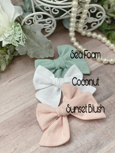 Seaside Collection 2 {sewn cotton bows} - Calli Alyse Boutique
