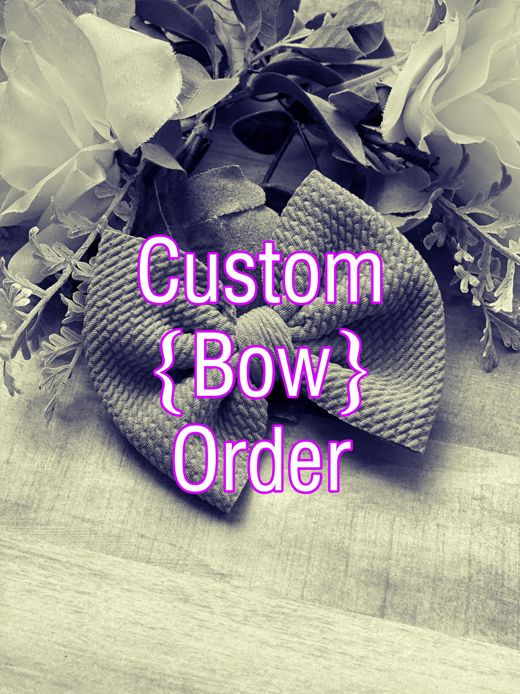 Custom 4” Bow - Calli Alyse Boutique