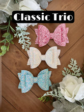 Load image into Gallery viewer, Glitter Bow {Trio}