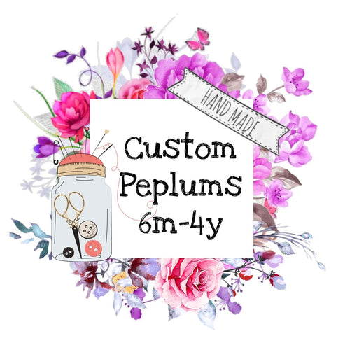 Custom Peplum top - Calli Alyse Boutique