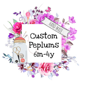 Custom Peplum top - Calli Alyse Boutique