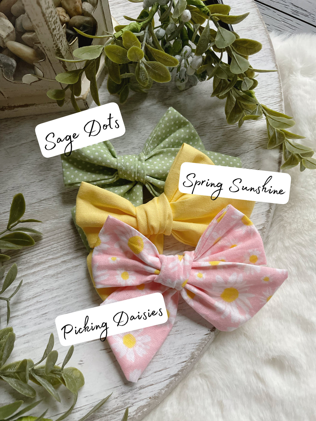 Seaside Collection 5 {sewn cotton bows} - Calli Alyse Boutique