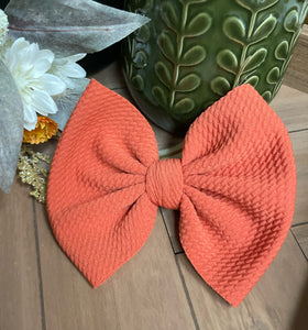 Pumpkin Pie Orange {bow} - Calli Alyse Boutique